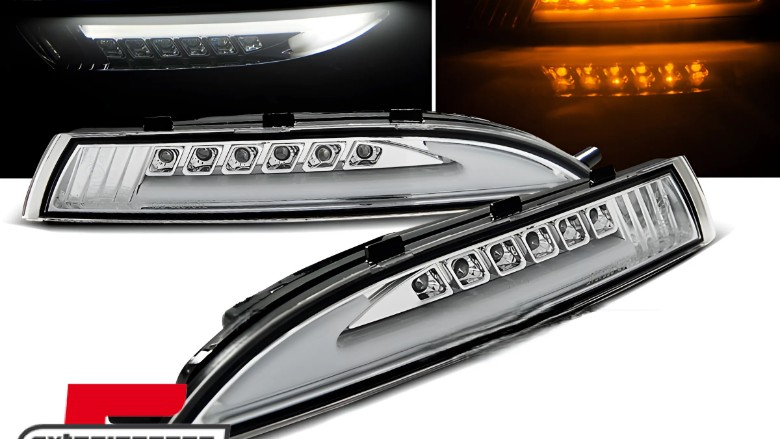 LED prednji žmigavci sa pozicijskim svjetlom (chrome) / VW Scirocco III (2008-2014), KPVW41
