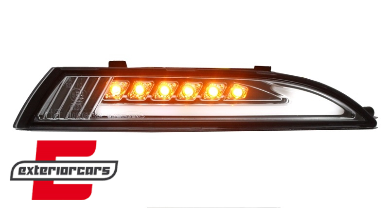 LED prednji žmigavci sa pozicijskim svjetlom (chrome) / VW Scirocco III (2008-2014), KPVW41