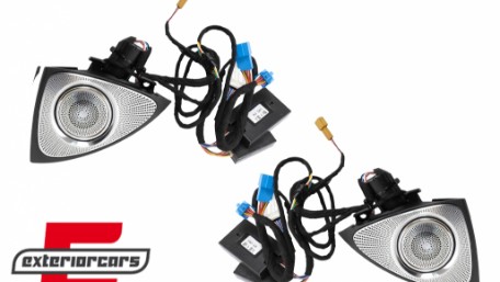 LED rotirajući visokotonci na prednjim vratima 64 boje / Mercedes S-klasa W222 (2013-2020), TWT64CW222