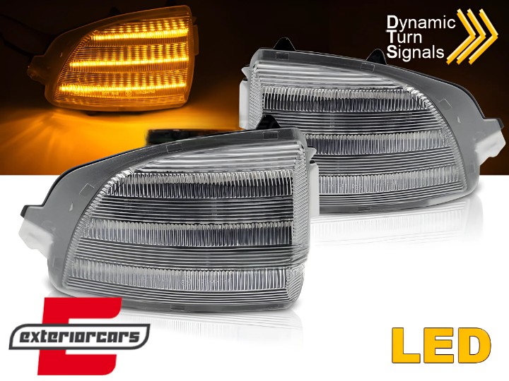 LED SEQ žmigavci u retrovizoru (bijela) / Volvo XC70 (2008-2016) XC90 Facelift (2007-2014), KBVO08