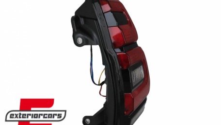 LED stražnja svjetla 2018+ LightBar dizajn (crvena/kristal) / Toyota Land Cruiser FJ150 Prado (2010-2018), TLTOPFJ150VX