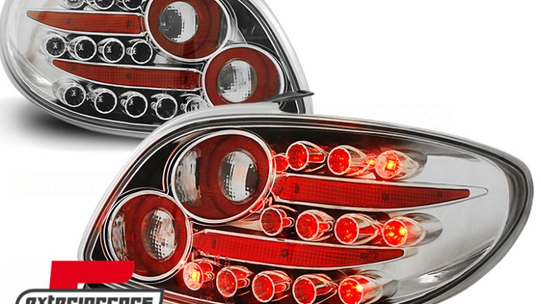 LED stražnja svjetla (chrome) / Peugeot 206 (10.1998-2009) hatchback 3V 5V, LDPE11