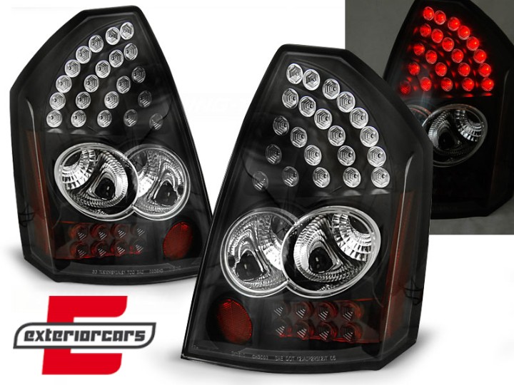 LED stražnja svjetla (crna) / Chrysler 300C limuzina (2005-2007), LDCH03