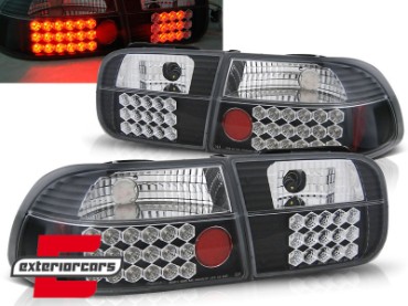 LED stražnja svjetla (crna) / Honda Civic coupe limuzina (1991-1995), LDHO06
