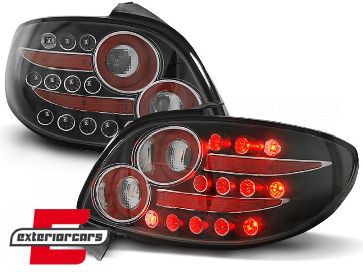 LED stražnja svjetla (crna) / Peugeot 206 (10.1998-2009) hatchback 3V 5V, LDPE12