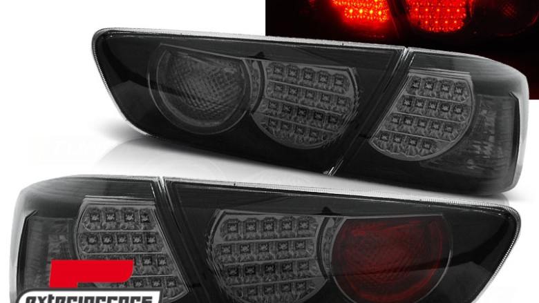 LED stražnja svjetla (crna/smoke) / Mitsubishi Lancer 8 limuzina (2007-2011), LDMI07