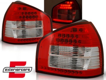 LED stražnja svjetla (crvena/kristal) / Audi A3 (1996-08.2000) Hatchback 3V 5V, LDAU41