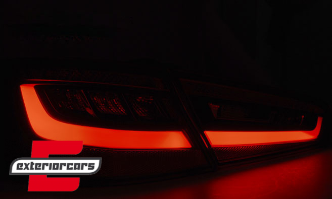 LED stražnja svjetla (crvena/kristal) / Audi A3 8V Hatchback (2012-2016) 3 vrata, LDAUF6