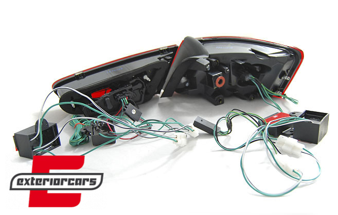 LED stražnja svjetla (crvena/kristal) / Audi A3 8V Hatchback (2012-2016) 3 vrata, LDAUF6