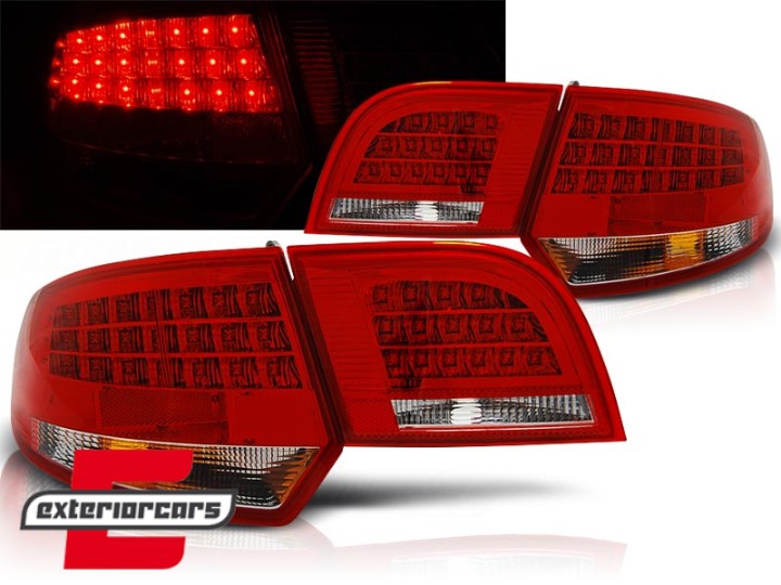 LED stražnja svjetla (crvena/kristal) / Audi A3 Sportback (2004-2008), LDAU90