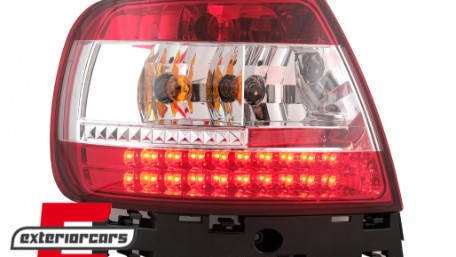 LED stražnja svjetla (crvena/kristal) / Audi A4 B5 (1994-09.2000) limuzina, LDAU25