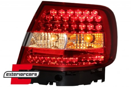 LED stražnja svjetla (crvena/kristal) / Audi A4 B5 (1994-09.2000) limuzina, LDAU47