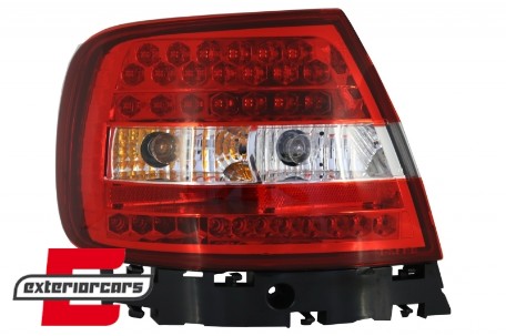 LED stražnja svjetla (crvena/kristal) / Audi A4 B5 (1994-09.2000) limuzina, LDAU47