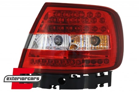 LED stražnja svjetla (crvena/kristal) / Audi A4 B5 (1994-09.2000) limuzina, LDAU47