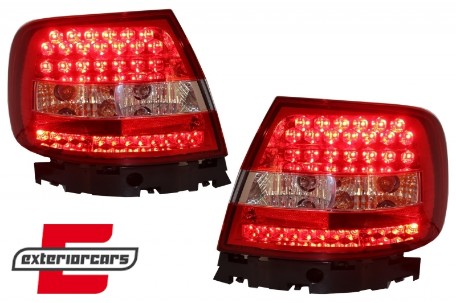 LED stražnja svjetla (crvena/kristal) / Audi A4 B5 (1994-09.2000) limuzina, LDAU47