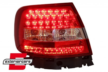 LED stražnja svjetla (crvena/kristal) / Audi A4 B5 (1994-09.2000) limuzina, LDAU47