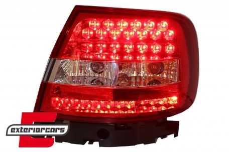 LED stražnja svjetla (crvena/kristal) / Audi A4 B5 (1994-09.2000) limuzina, LDAU47