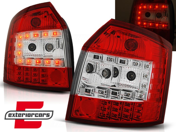 LED stražnja svjetla (crvena/kristal) / Audi A4 B6 (2000-2004) karavan, LDAU34