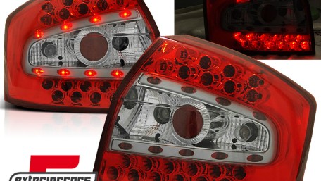 LED stražnja svjetla (crvena/kristal) / Audi A4 B6 (2000-2004) limuzina, LDAU33