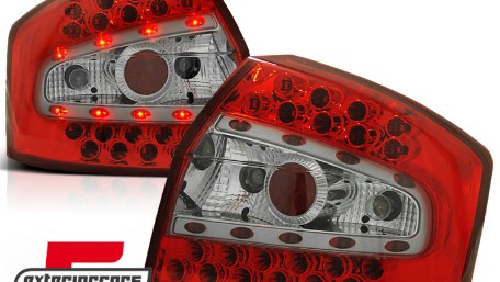 LED stražnja svjetla (crvena/kristal) / Audi A4 B6 (2000-2004) limuzina, LDAU33