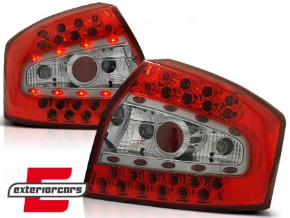 LED stražnja svjetla (crvena/kristal) / Audi A4 B6 (2000-2004) limuzina, LDAU33