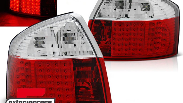 LED stražnja svjetla (crvena/kristal) / Audi A4 B6 (2000-2004) limuzina, LDAU79