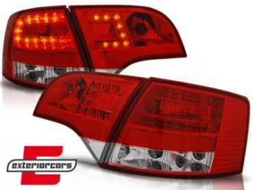 LED stražnja svjetla (crvena/kristal) / Audi A4 B7 (2004-2008) karavan, LDAU37