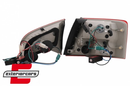 LED stražnja svjetla (crvena/kristal) / Audi A4 B7 (2004-2008) karavan, LDAU37