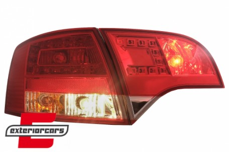 LED stražnja svjetla (crvena/kristal) / Audi A4 B7 (2004-2008) karavan, LDAU37