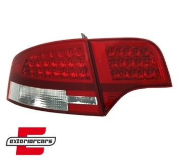 LED stražnja svjetla (crvena/kristal) / Audi A4 B7 (2004-2008) limuzina, LDAU53