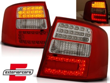 LED stražnja svjetla (crvena/kristal) / Audi A6 4B C5 karavan (1997-2004), LDAU04