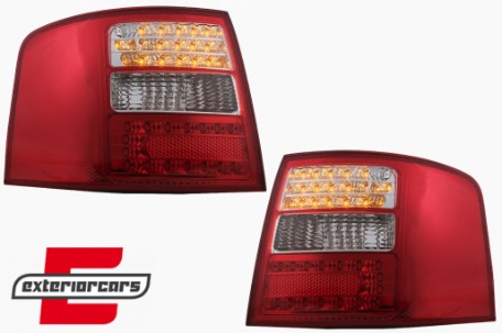 LED stražnja svjetla (crvena/kristal) / Audi A6 4B C5 karavan (1997-2004), LDAU04