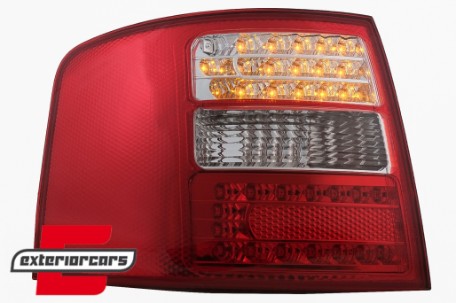 LED stražnja svjetla (crvena/kristal) / Audi A6 4B C5 karavan (1997-2004), LDAU04