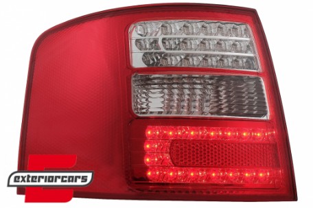 LED stražnja svjetla (crvena/kristal) / Audi A6 4B C5 karavan (1997-2004), LDAU04