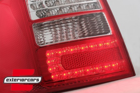 LED stražnja svjetla (crvena/kristal) / Audi A6 4B C5 karavan (1997-2004), LDAU04