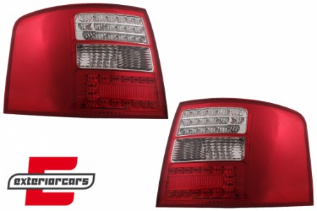 LED stražnja svjetla (crvena/kristal) / Audi A6 4B C5 karavan (1997-2004), LDAU04