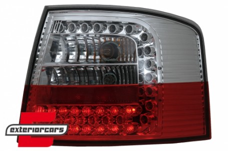 LED stražnja svjetla (crvena/kristal) / Audi A6 4B C5 karavan (1997-2004), LDAU51