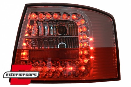 LED stražnja svjetla (crvena/kristal) / Audi A6 4B C5 karavan (1997-2004), LDAU51