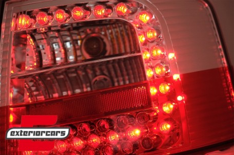 LED stražnja svjetla (crvena/kristal) / Audi A6 4B C5 karavan (1997-2004), LDAU51