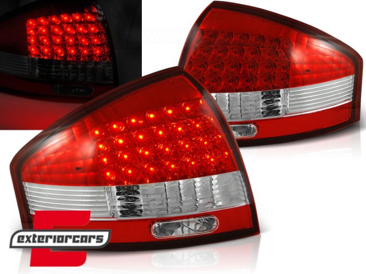 LED stražnja svjetla (crvena/kristal) / Audi A6 C5 limuzina (1997-2004), LDAU03