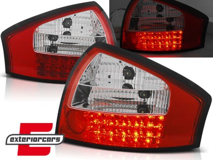 LED stražnja svjetla (crvena/kristal) / Audi A6 C5 limuzina (1997-2004), LDAU13