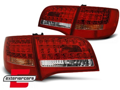 LED stražnja svjetla (crvena/kristal) / Audi A6 C6 4F karavan (2005-2008), LDAUD8
