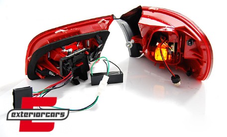LED stražnja svjetla (crvena/kristal) / Audi A6 C6 4F karavan (2005-2008), LDAUD8