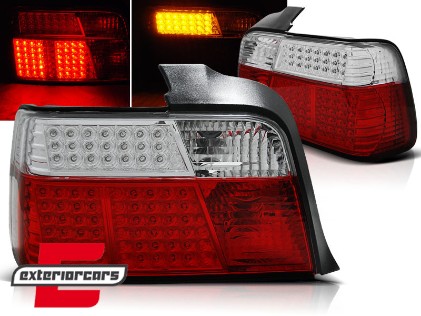 LED stražnja svjetla (crvena/kristal) / BMW serije 3 E36 limuzina (1990-1999), LDBM38