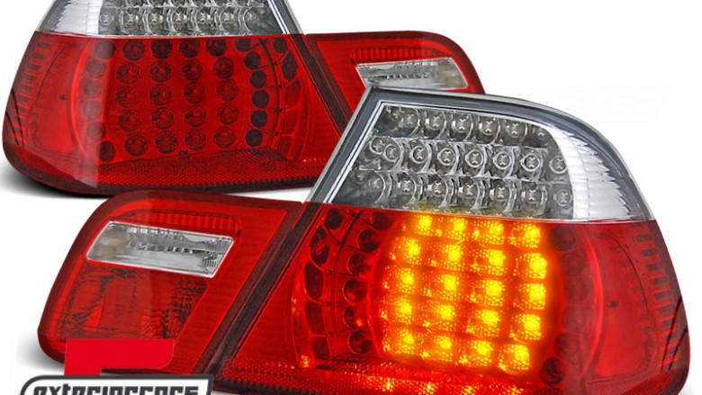 LED stražnja svjetla (crvena/kristal) / BMW serije 3 E46 Coupe (1998-03.2003), LDBM08