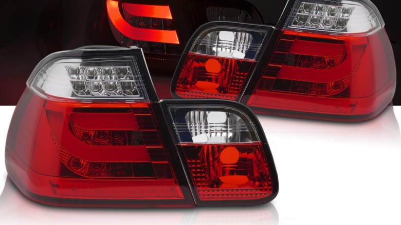 LED stražnja svjetla (crvena/kristal) / BMW serije 3 E46 limuzina (1998-08.2001), LDBMN9