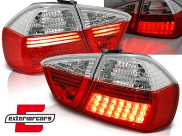 LED stražnja svjetla (crvena/kristal) / BMW serije 3 E90 limuzina (2005-2008), LDBM26