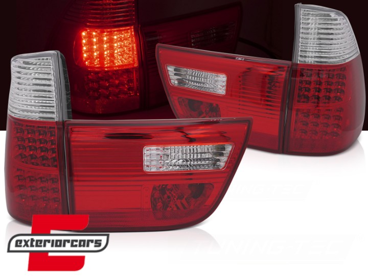 LED stražnja svjetla (crvena/kristal) / BMW X5 E53 (1999-2003), LDBMM8
