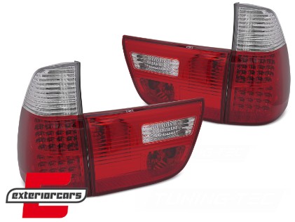 LED stražnja svjetla (crvena/kristal) / BMW X5 E53 (1999-2003), LDBMM8