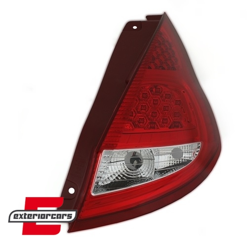 LED stražnja svjetla (crvena/kristal) / Ford Fiesta Mk7 (2008-2012) hatchback, LDFO41
